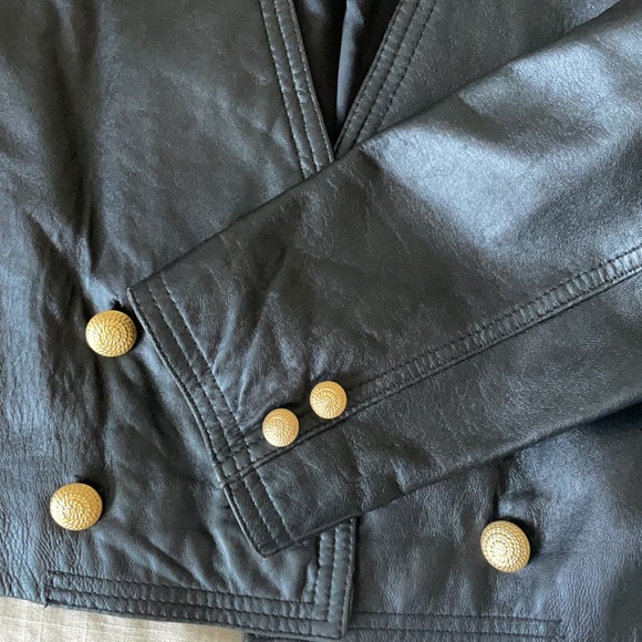 Lord & Taylor cropped leather jacket - Picture 13 of 14